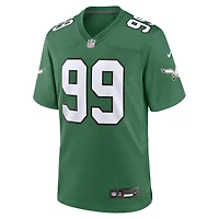 Maillot Nike pour homme, joueur retraité des Philadelphia Eagles, Jerome Brown, vert Kelly, match alternatif