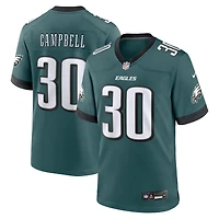 Men's Nike Jihaad Campbell Green Philadelphia Eagles 2025 NFL Draft First Round Pick Game Jersey
