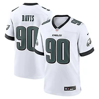 Men's Nike Jordan Davis White Philadelphia Eagles Game Jersey