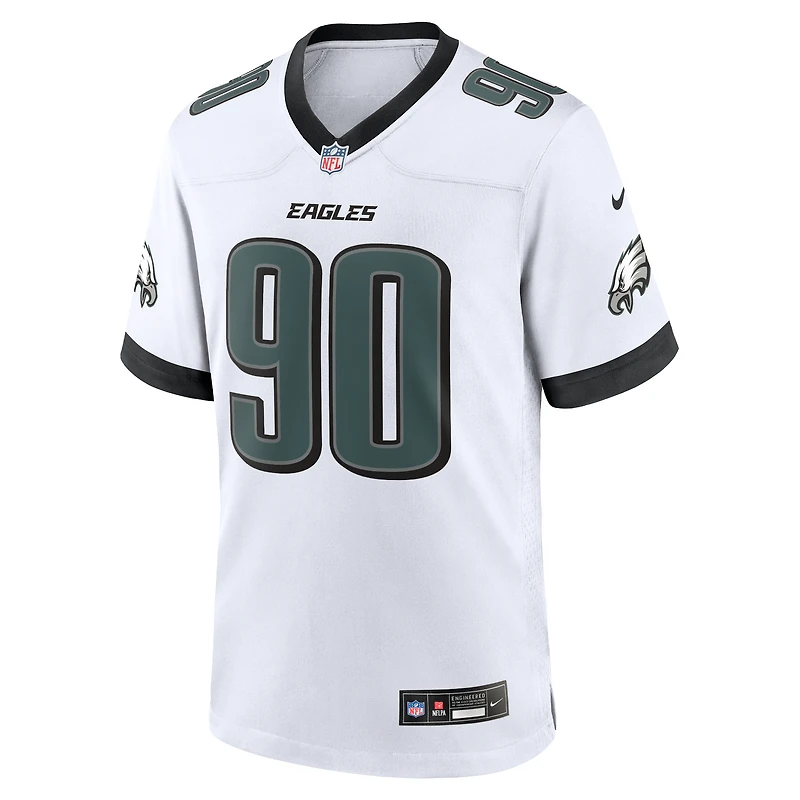 Men's Nike Jordan Davis White Philadelphia Eagles Game Jersey