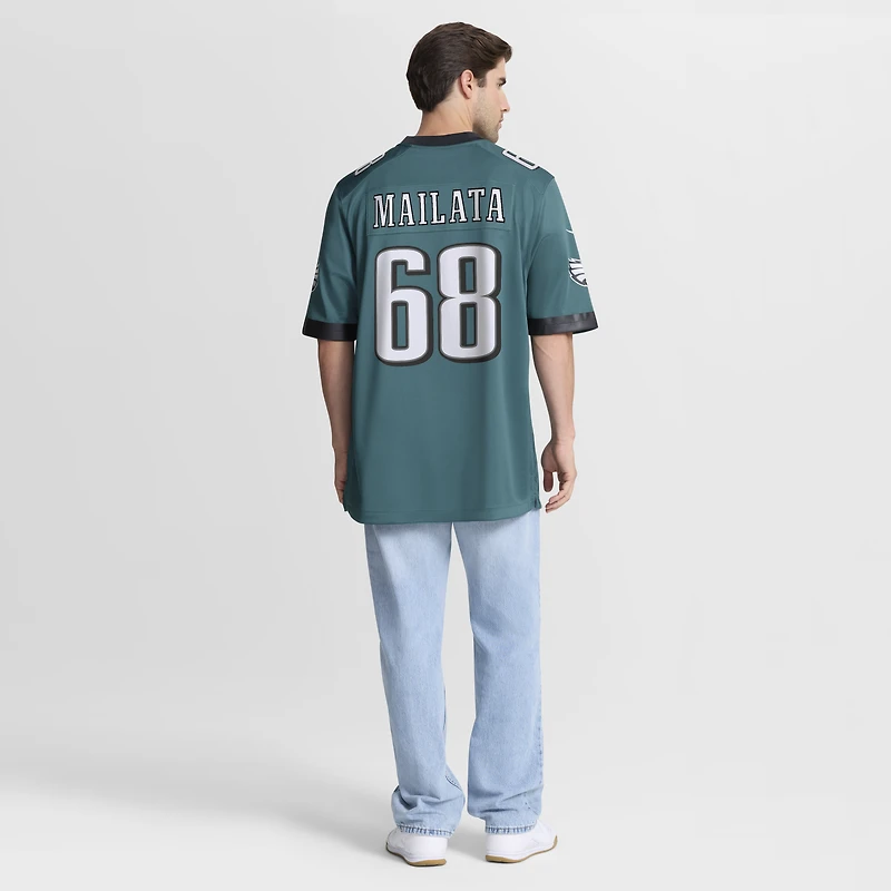 Maillot de match Nike Jordan Mailata Midnight Green Philadelphia Eagles pour homme