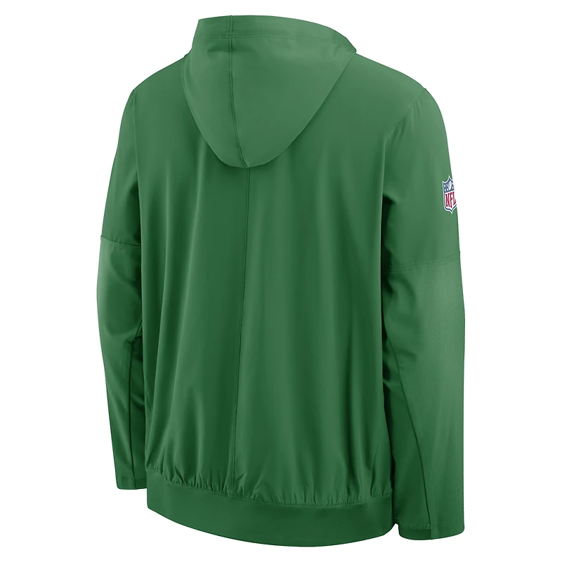 Men's Nike Kelly Green Philadelphia Eagles Alt Anorak Half-Zip Hooded Jacket