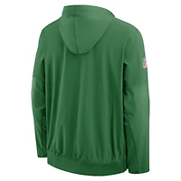 Men's Nike Kelly Green Philadelphia Eagles Alt Anorak Half-Zip Hooded Jacket