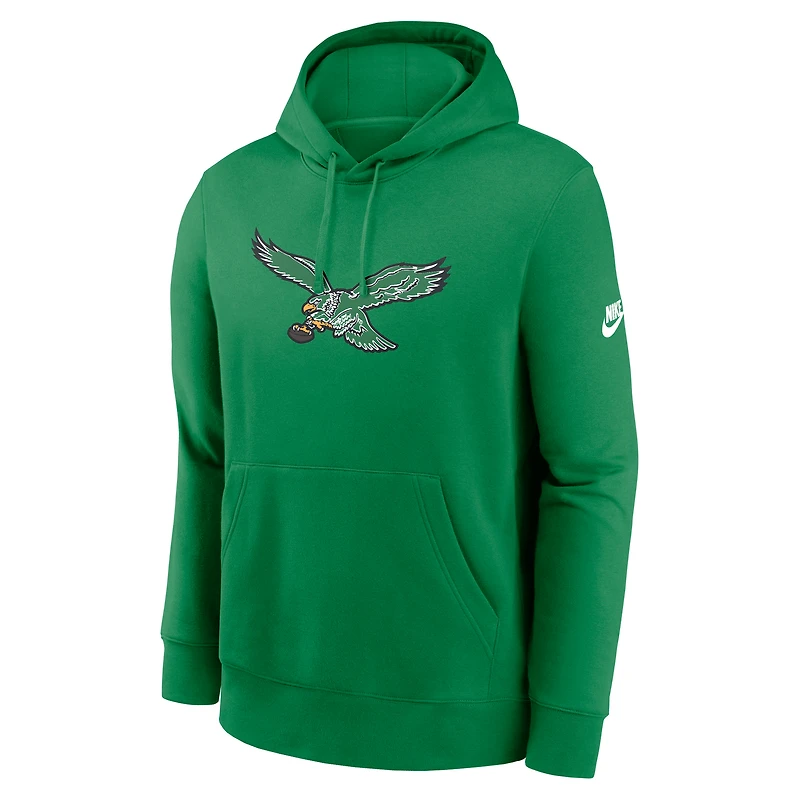 Sweat à capuche en molleton Nike Kelly Green Philadelphia Eagles Club pour homme
