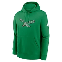 Sweat à capuche en molleton Nike Kelly Green Philadelphia Eagles Club pour homme