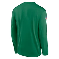 Men's Nike Kelly Green Philadelphia Eagles Legend Small Logo Dri-FIT Long Sleeve T-Shirt