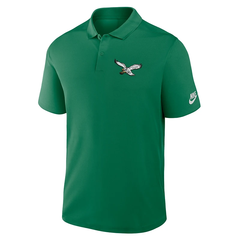 Polo Nike Kelly Green Philadelphia Eagles Rewind Victory Performance pour homme