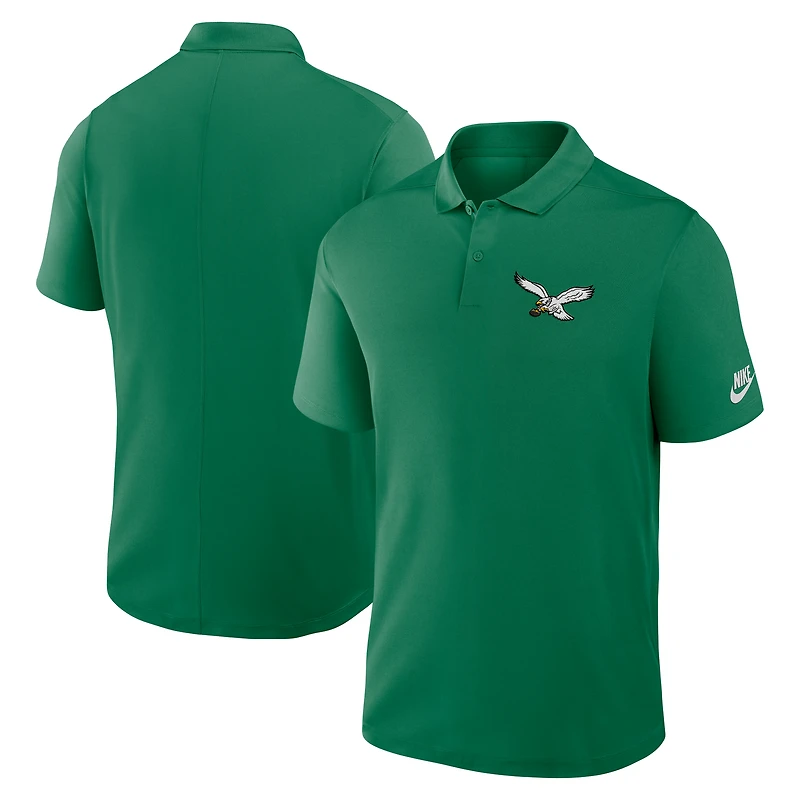 Polo Nike Kelly Green Philadelphia Eagles Rewind Victory Performance pour homme