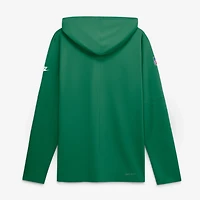 T-shirt à capuche manches longues Nike Kelly Green Philadelphia Eagles Sideline Dri-FIT pour homme