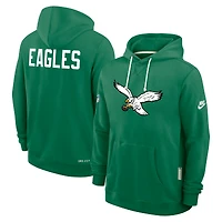 Sweat à capuche Nike Kelly Green Philadelphia Eagles Sideline Standard Issue Alt 2 Dri-FIT pour homme