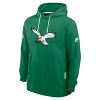 Sweat à capuche Nike Kelly Green Philadelphia Eagles Sideline Standard Issue Alt 2 Dri-FIT pour homme