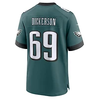 Men's Nike Landon Dickerson Midnight Green Philadelphia Eagles Team Game Jersey