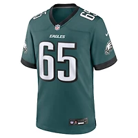 Men's Nike Lane Johnson Midnight Green Philadelphia Eagles Team Game Jersey