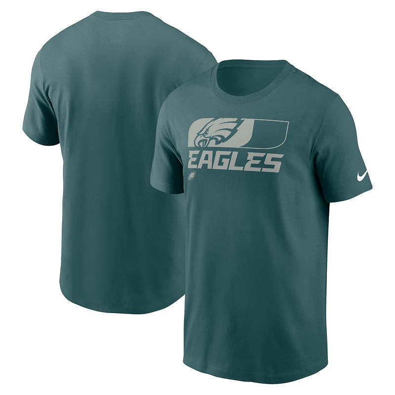 T-shirt essentiel Nike pour hommes, vert minuit, Philadelphia Eagles Air