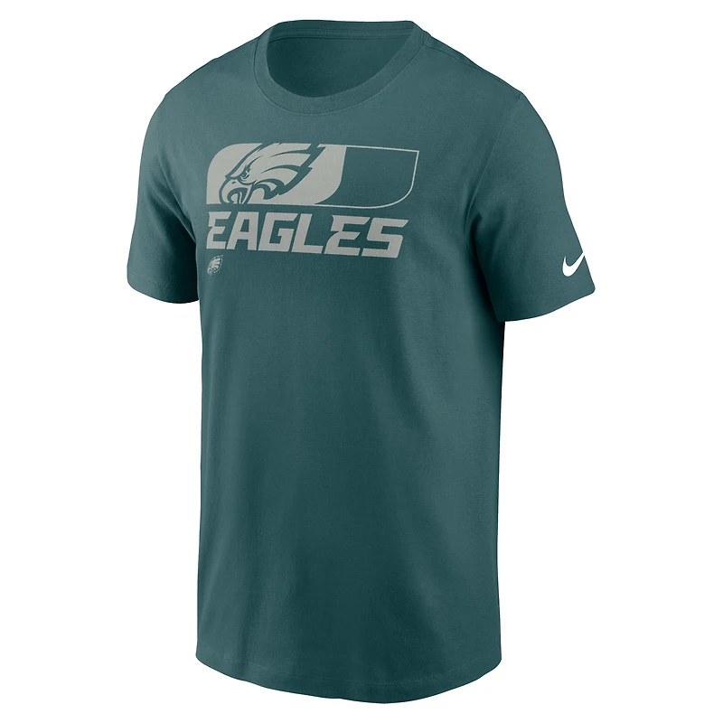 T-shirt essentiel Nike pour hommes, vert minuit, Philadelphia Eagles Air