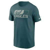 T-shirt essentiel Nike pour hommes, vert minuit, Philadelphia Eagles Air