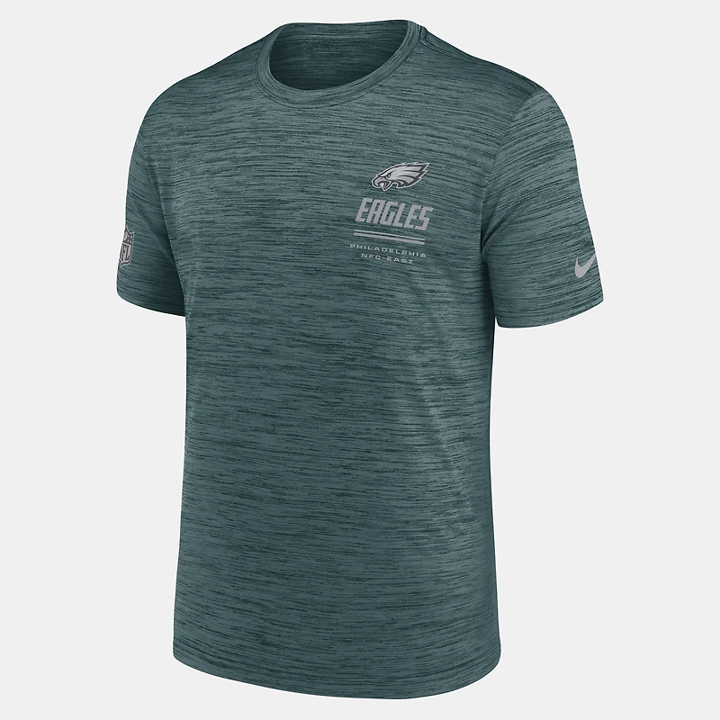 Men's Nike Midnight Green Philadelphia Eagles Big & Tall Sideline Velocity Dri-FIT T-Shirt