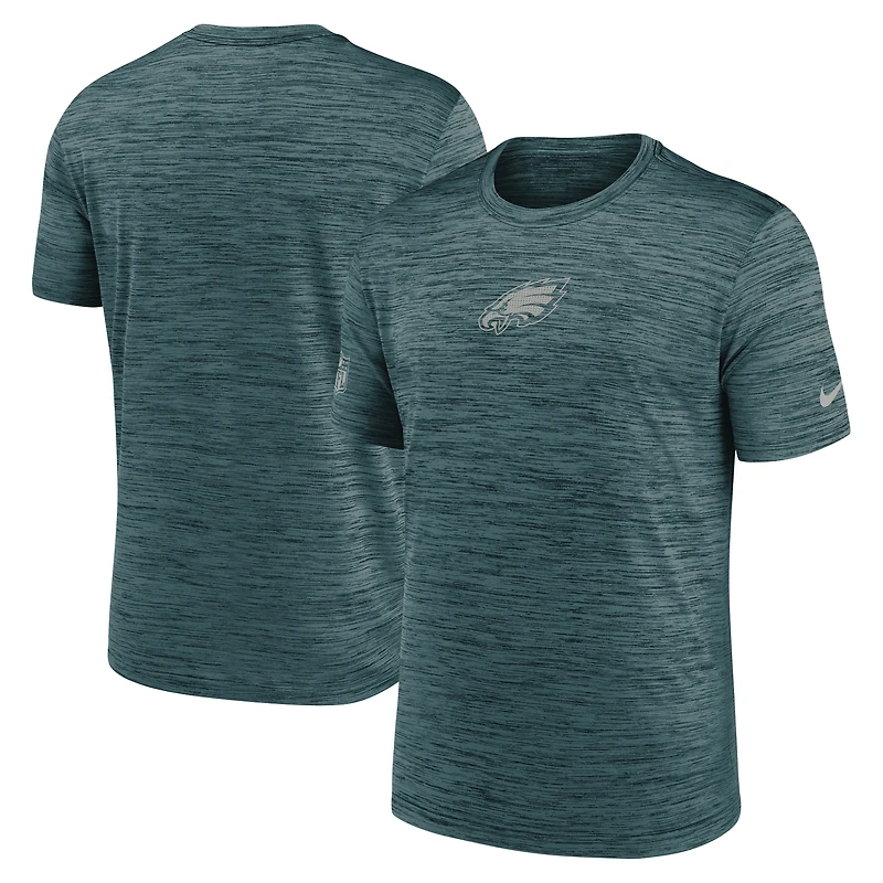 T-shirt Nike Performance Velocity pour homme, vert nuit, taille grande, Philadelphia Eagles