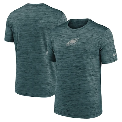 T-shirt Nike Performance Velocity pour homme, vert nuit, taille grande, Philadelphia Eagles