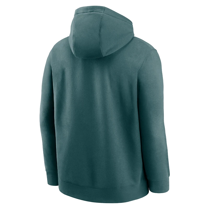 Men's Nike Midnight Green Philadelphia Eagles Club Logo Pullover Hoodie