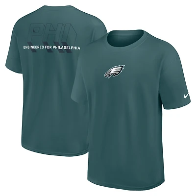 T-shirt Nike Essential Max90 pour homme, vert nuit, des Philadelphia Eagles, Dominate The Game