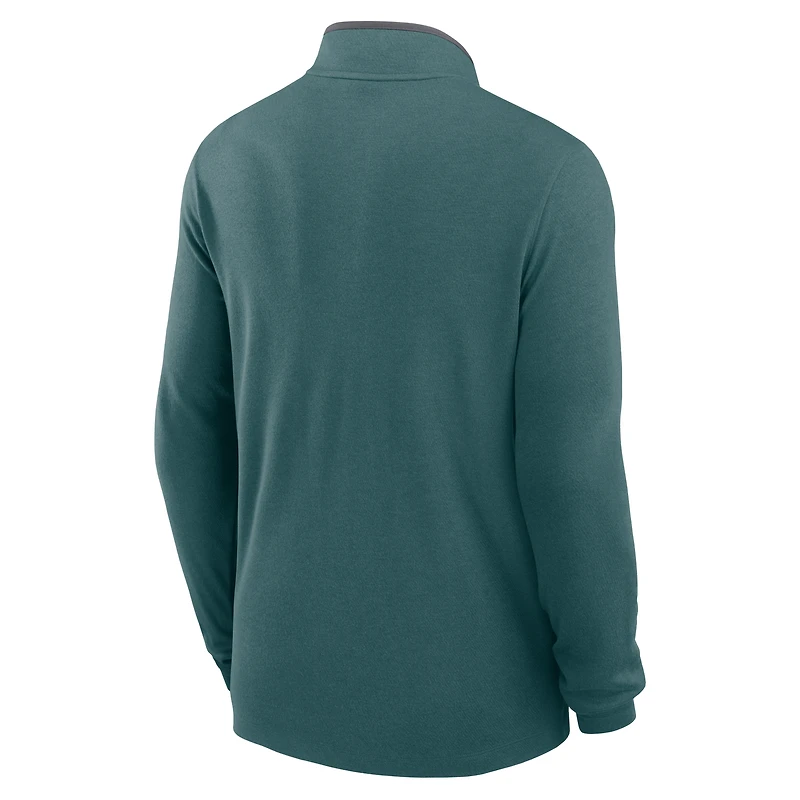 Men's Nike Midnight Green Philadelphia Eagles Dri-FIT Victory Half-Zip Pullover