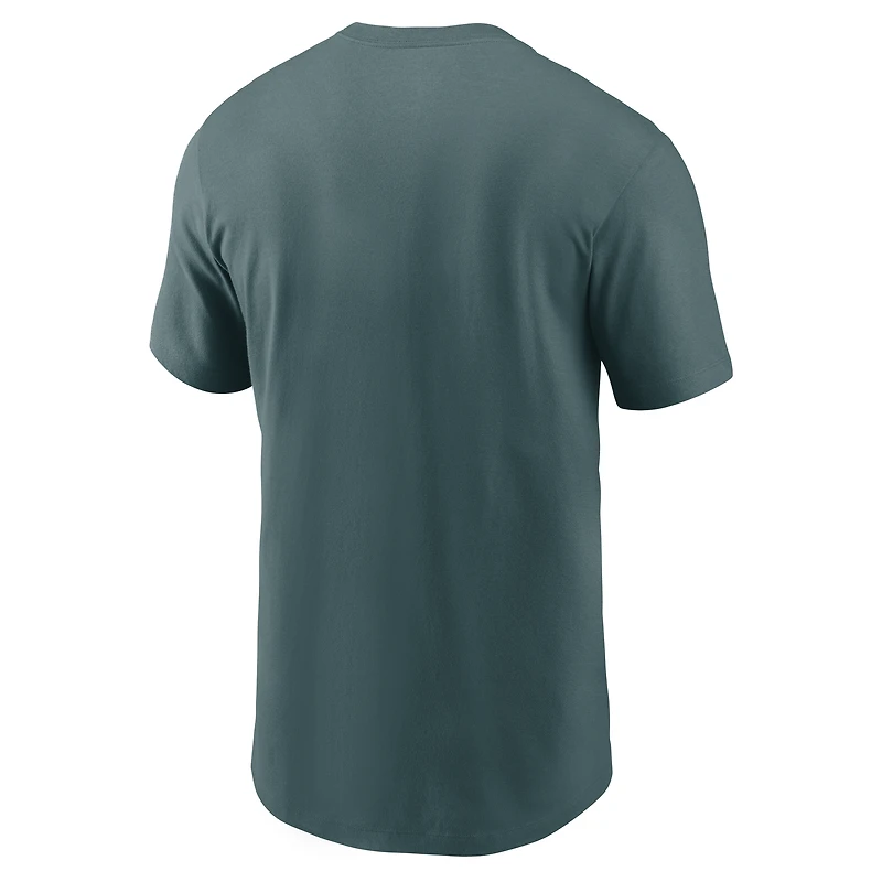T-shirt essentiel Nike vert nuit pour homme, Philadelphia Eagles