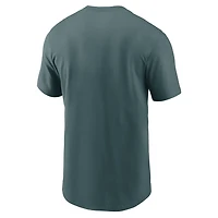 T-shirt essentiel Nike vert nuit pour homme, Philadelphia Eagles