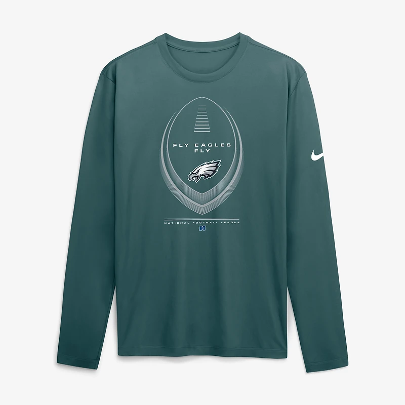 Men's Nike Midnight Green Philadelphia Eagles Legend Icon Dri-FIT Long Sleeve T-Shirt