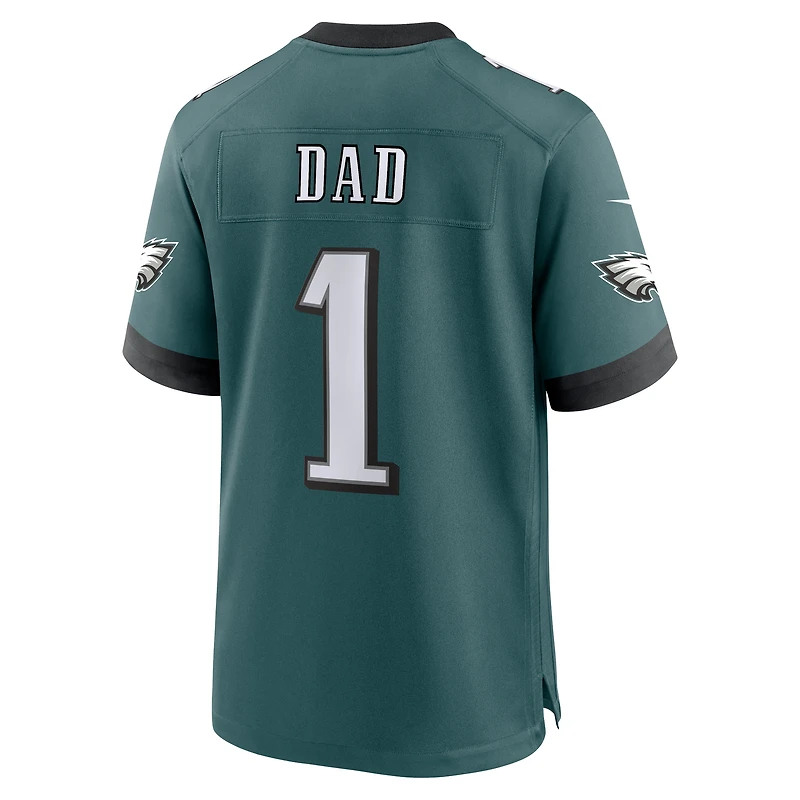 Men's Nike Midnight Green Philadelphia Eagles #1 Dad Game Jersey