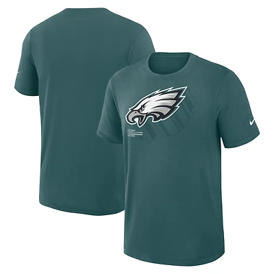 Men's Nike Midnight Green Philadelphia Eagles Primetime Slub Dri-FIT T-Shirt
