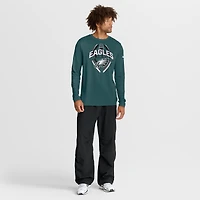 T-shirt Nike Performance à manches longues pour homme, vert nuit, Philadelphia Eagles Primetime Legend Icon