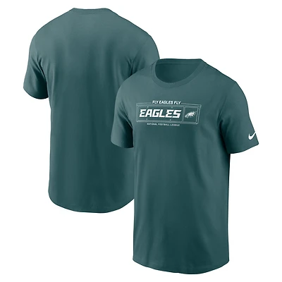 T-shirt Nike Primetime Local Essential vert nuit pour homme des Philadelphia Eagles