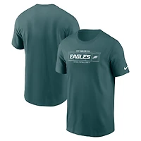 T-shirt Nike Primetime Local Essential vert nuit pour homme des Philadelphia Eagles