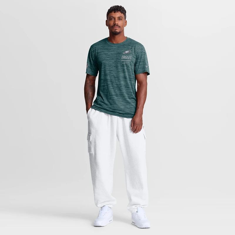Men's Nike Midnight Green Philadelphia Eagles Sideline Double Covered Dri-FIT Velocity T-Shirt
