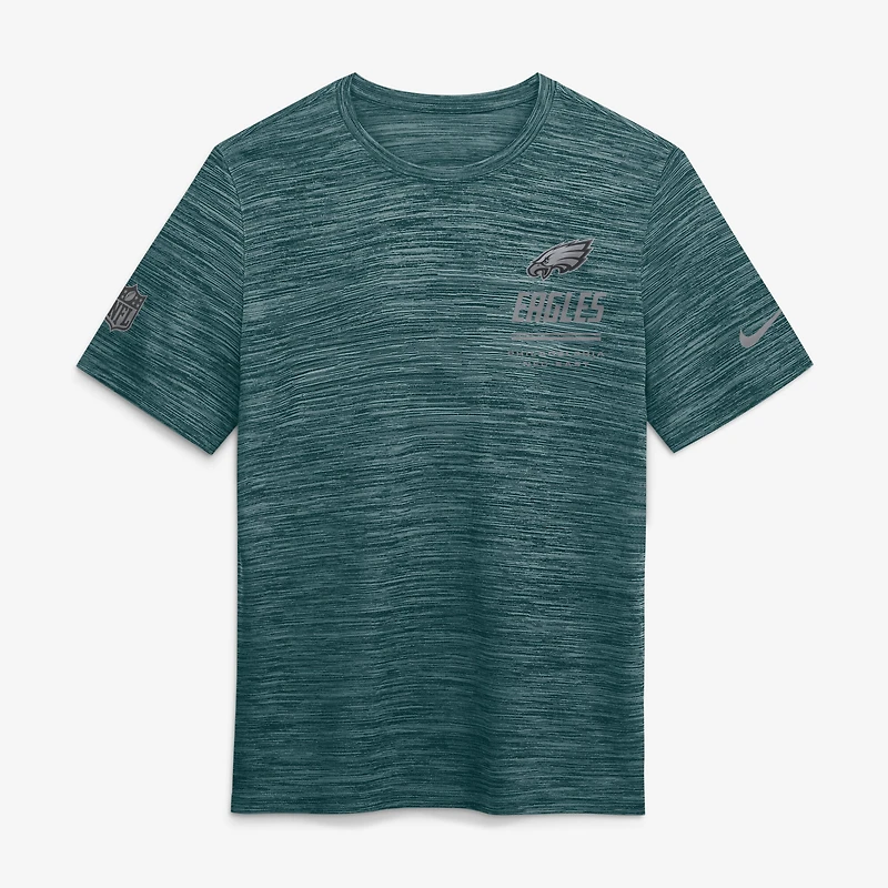 Men's Nike Midnight Green Philadelphia Eagles Sideline Double Covered Dri-FIT Velocity T-Shirt