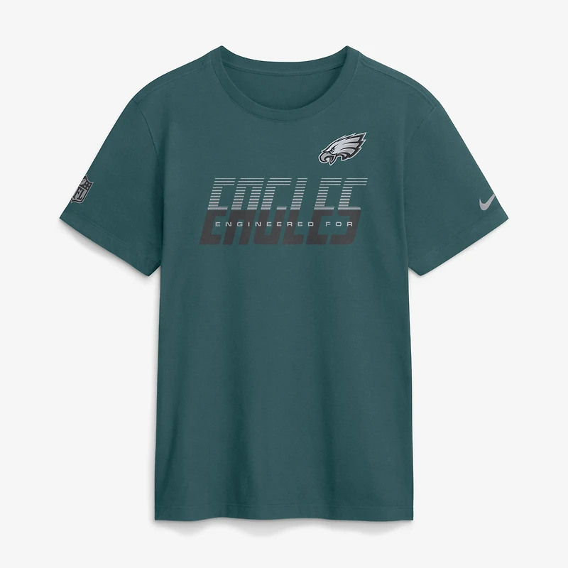 Men's Nike Platinum Philadelphia Eagles Sideline Dri-FIT T-Shirt