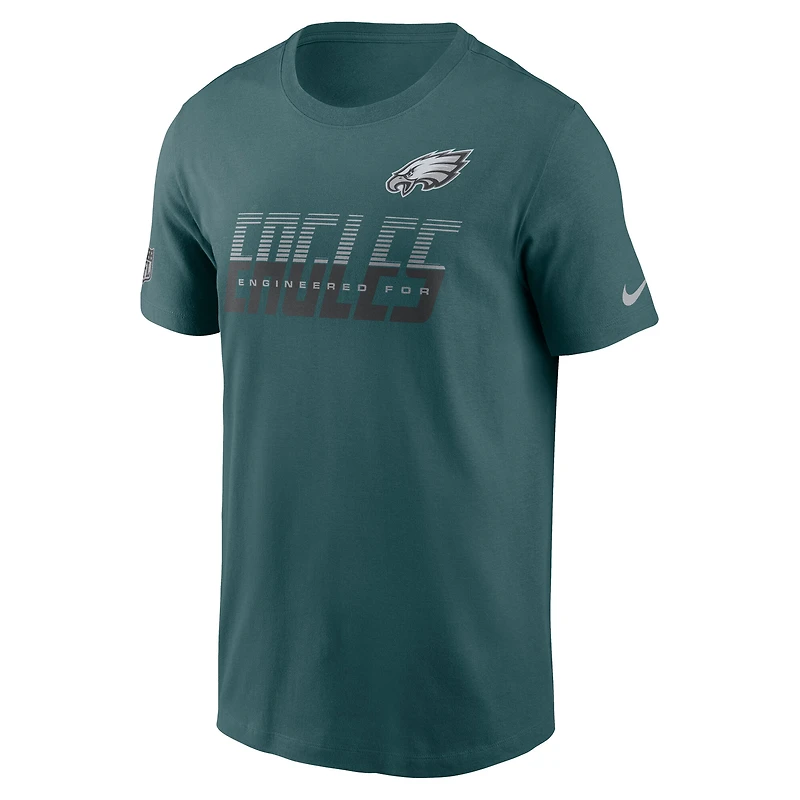Men's Nike Platinum Philadelphia Eagles Sideline Dri-FIT T-Shirt