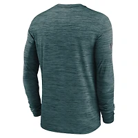 Men's Nike Midnight Green Philadelphia Eagles Sideline Offensive Transition Velocity Dri-FIT Long Sleeve T-Shirt
