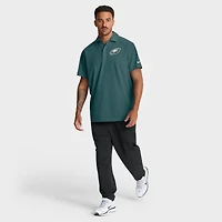 Polo tissé Nike Dri-FIT Sideline vert nuit pour homme des Philadelphia Eagles