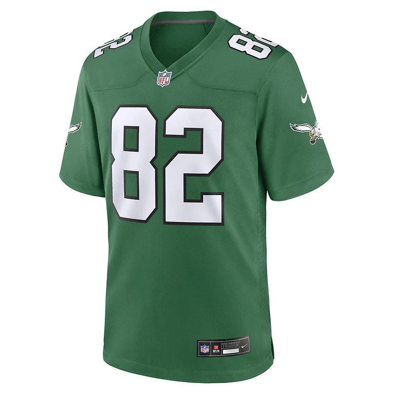 Maillot Nike Mike Quick Kelly Green pour homme, joueur retraité des Philadelphia Eagles, match alternatif