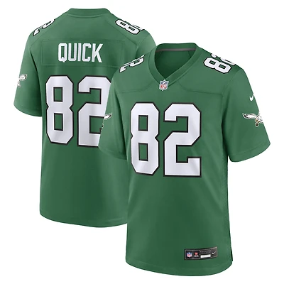Maillot Nike Mike Quick Kelly Green pour homme, joueur retraité des Philadelphia Eagles, match alternatif