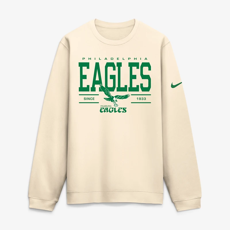 Men's Nike Natural Philadelphia Eagles Always Reppin' Club Sweatshirt