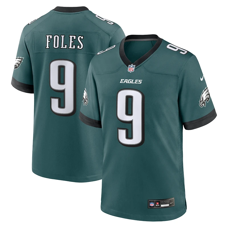 Men's Nike Nick Foles Midnight Green Philadelphia Eagles Team Retired Player Game Jersey