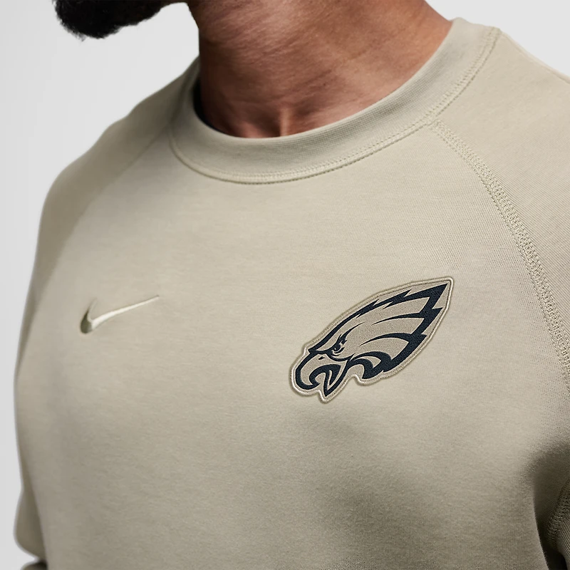 Men's Nike Olive Philadelphia Eagles Tech Fleece Raglan Sweatshirt