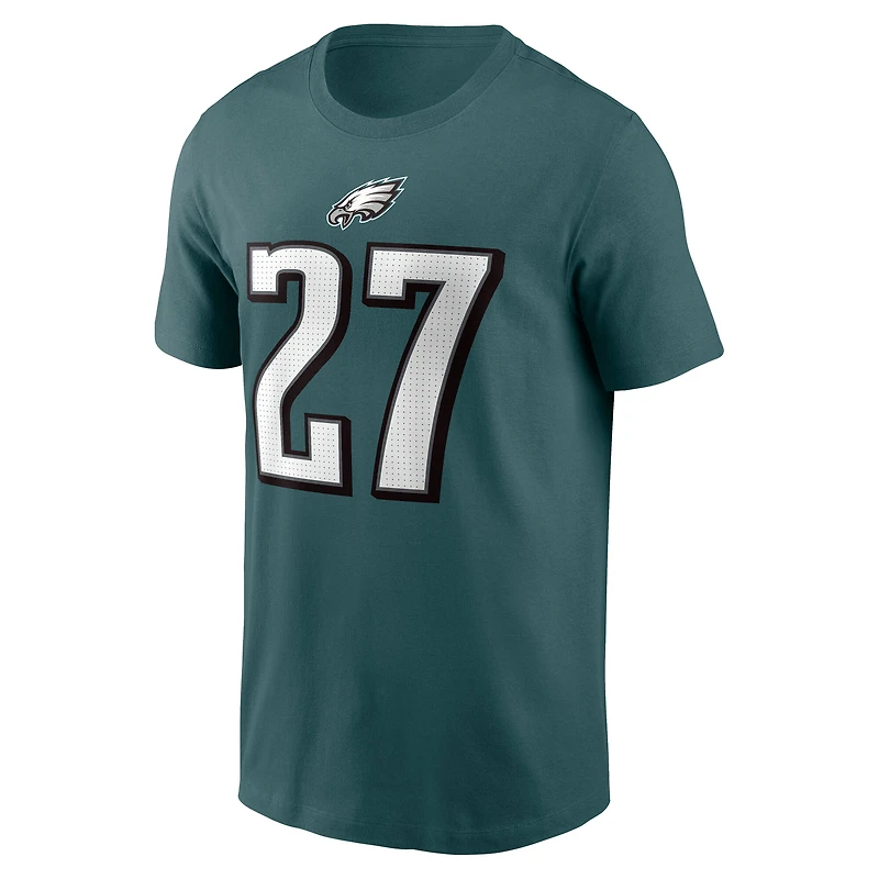 Men's Nike Quinyon Mitchell Green Philadelphia Eagles Name & Number T-Shirt