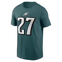 Men's Nike Quinyon Mitchell Green Philadelphia Eagles Name & Number T-Shirt