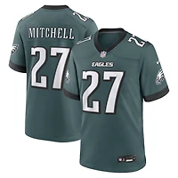 Maillot de match Nike Quinyon Mitchell vert nuit des Eagles Philadelphie pour homme