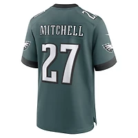 Maillot de match Nike Quinyon Mitchell vert nuit des Eagles Philadelphie pour homme