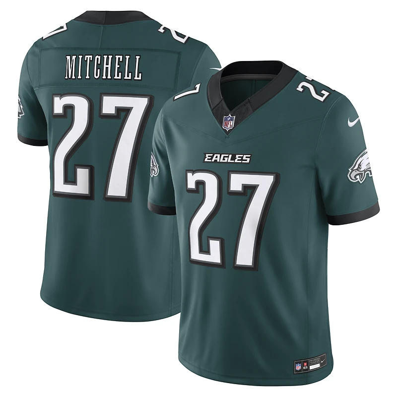 Men's Nike Quinyon Mitchell Midnight Green Philadelphia Eagles Vapor F.U.S.E. Stitched Limited Jersey